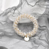 crystal braided pearl hair rope