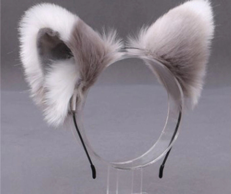Women's Cute Ear Plush Handmade Hair Band