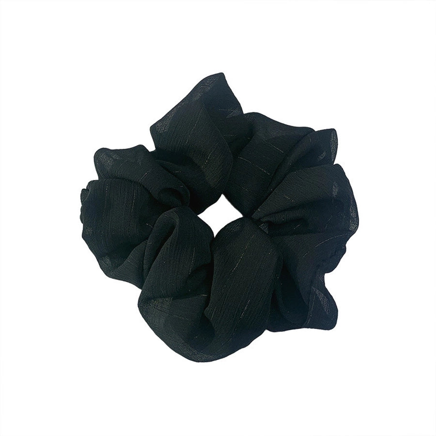 korean silk flower color hair scrunchies