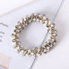 elegant geometric imitation pearl rhinestone hair tie