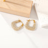 1 Pair Elegant Cute U Shape Geometric 304 Stainless Steel Artificial Pearls Earrings Ear Studs