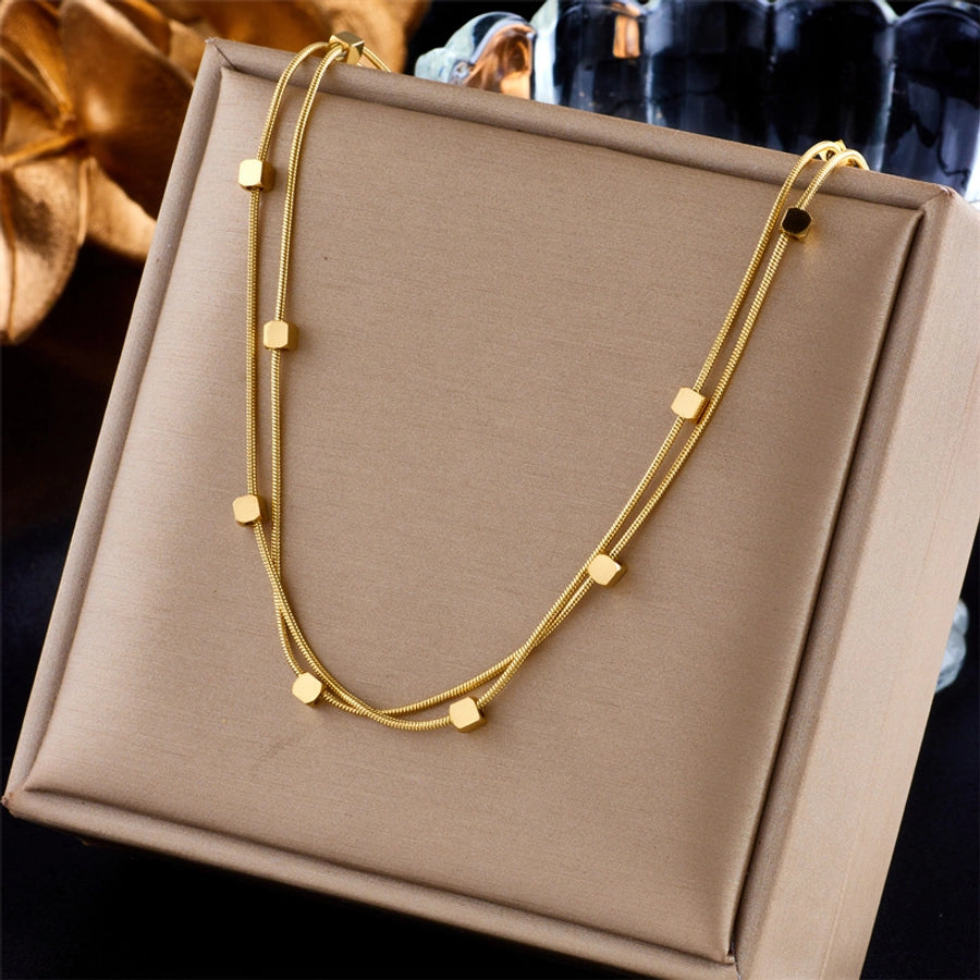 Jewelry Lady Heart Shape Eye Titanium Steel Plating Necklace