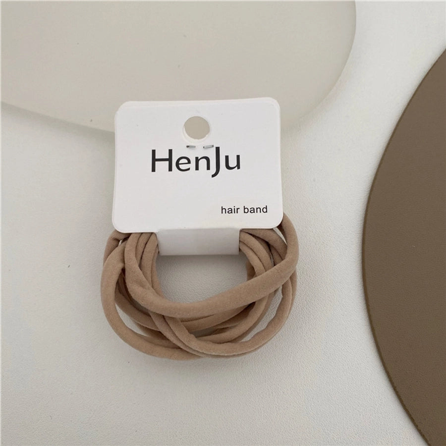 simple style solid color cloth hair tie