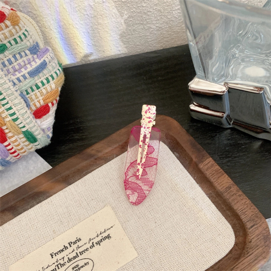 Women's Korean Style Mesh Resin Hair Clip