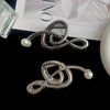 simple style notes alloy inlay pearl hair claws
