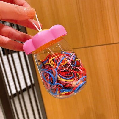 simple style colorful flower plastic polishing rubber band 1 piece