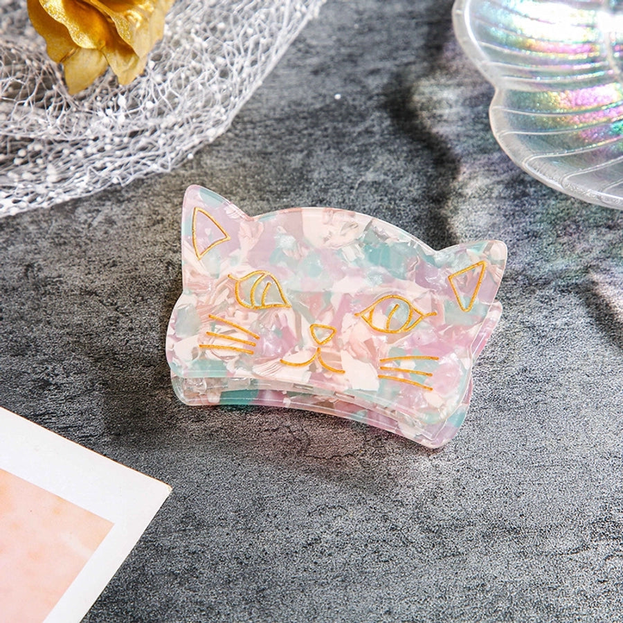 cute cat arylic handmade hair claws 1 piece