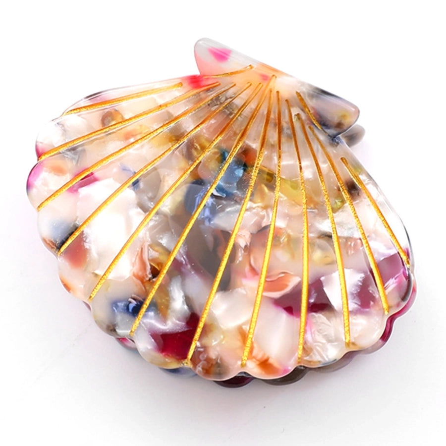 Women's Casual Beach Shell Acetic acid sheets Handmade Hair Claws