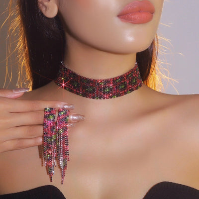 Jewelry Glam Streetwear Leopard Rhinestone Copper Rhinestones Jewelry Set