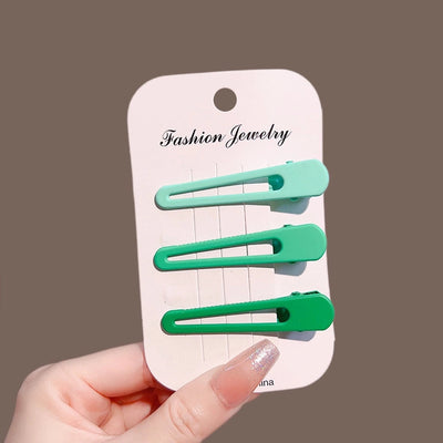 retro geometric metal stoving varnish hair clip