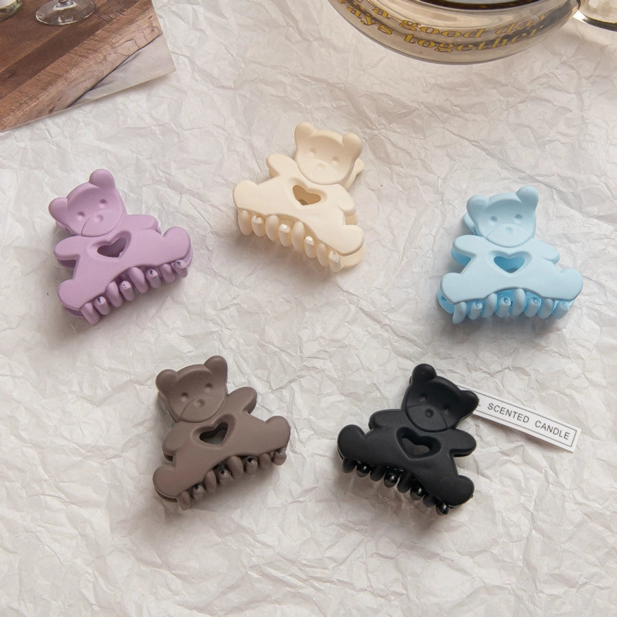 cartoon style cute bear plastic hair claws