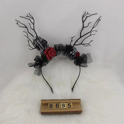 Halloween IG Style Women's Pumpkin Tree Bat Plastic Hair Band