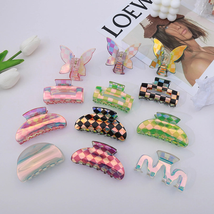 simple style bow knot imitation acetic acid handmade hair claws 1 piece