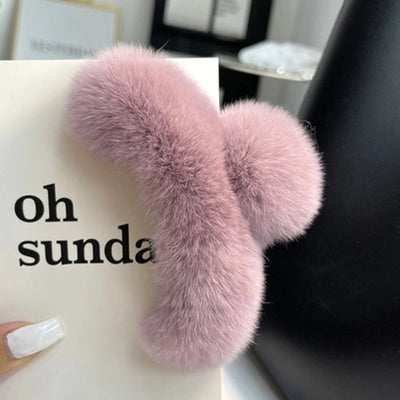 cute solid color rex rabbit fur hair claws