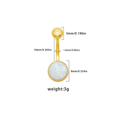 1 Piece Belly Rings Punk Simple Style Artistic Maple Leaf Rose 316 Stainless Steel  Alloy Epoxy Acrylic Rhinestones 18K Gold Plated
