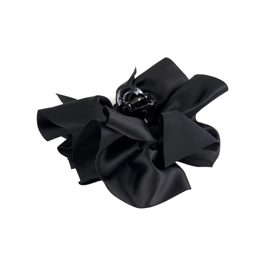 Escape Princess Headwear ~ Satin Big Bow Grab Clip Shark Clip Back Head Hair Korean Grab Clip Ins Clip