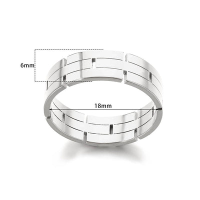 Jewelry Simple Style Commute Geometric 304 Stainless Steel 18K Gold Plated Rings