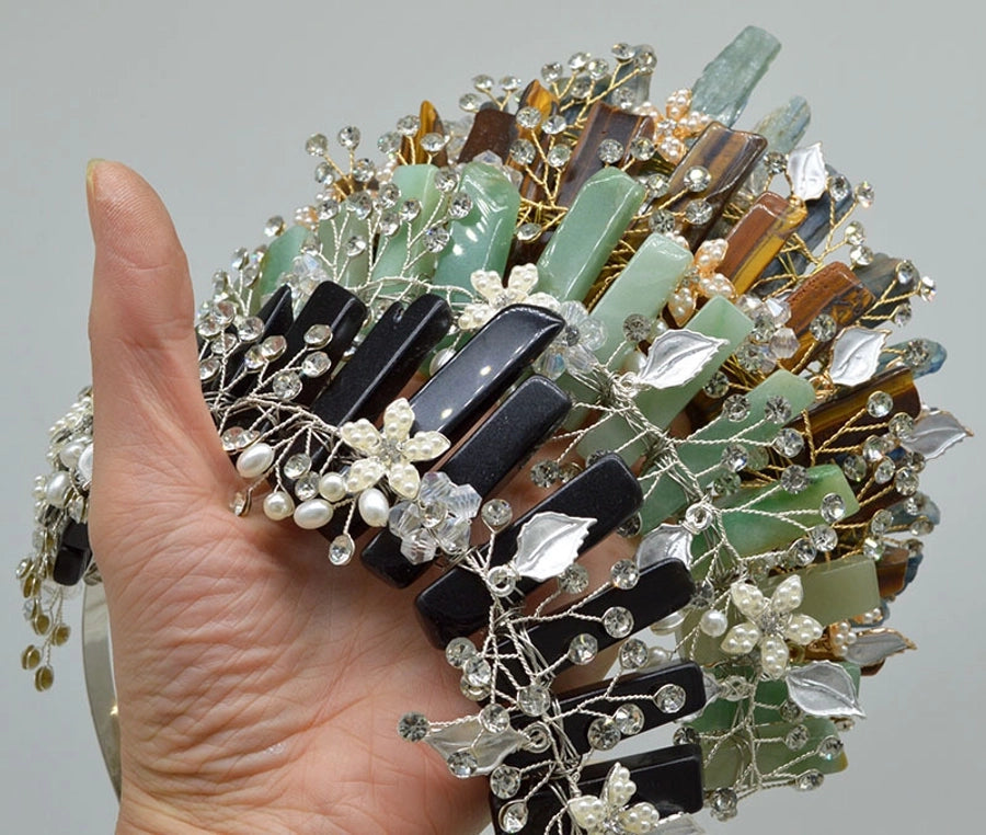 Women's Simple Style Classic Style Color Block Alloy Inlay Crystal Rhinestones Hair Band