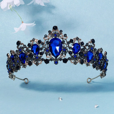 elegant retro crown alloy diamond crown