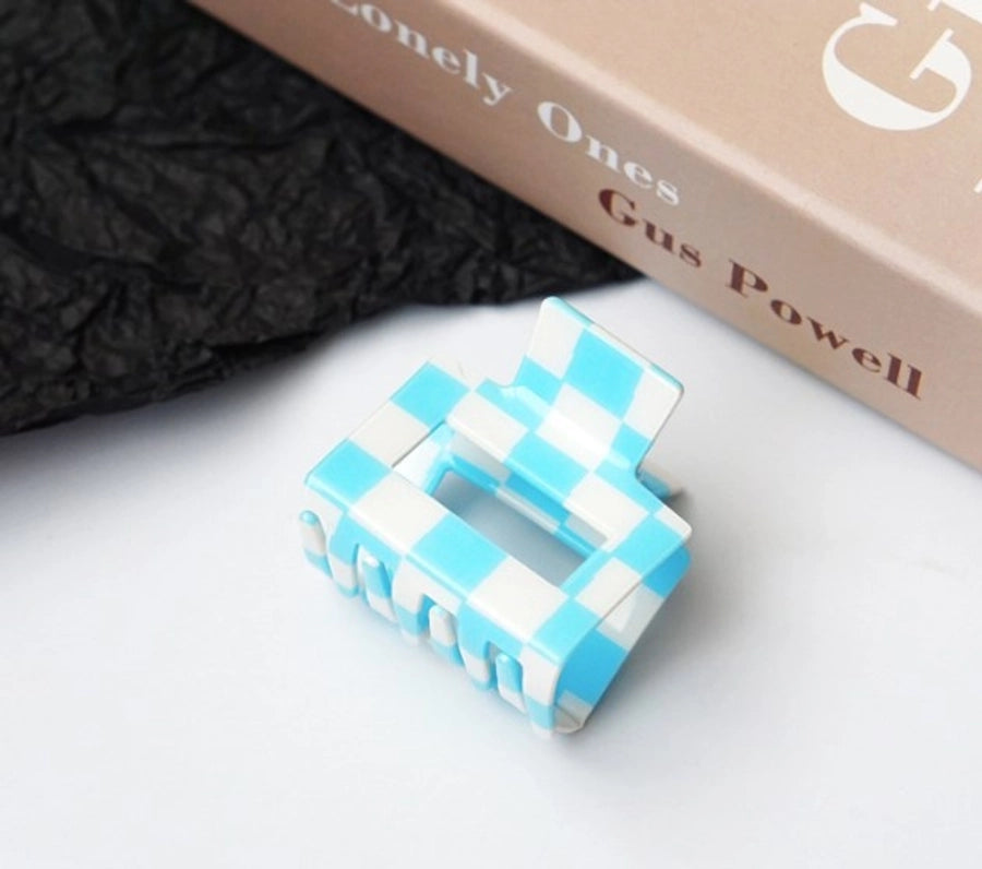 simple style lattice pvc hollow out hair claws