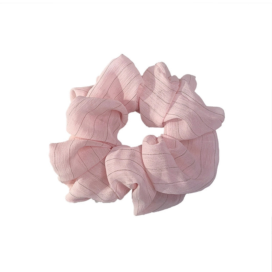 korean silk flower color hair scrunchies