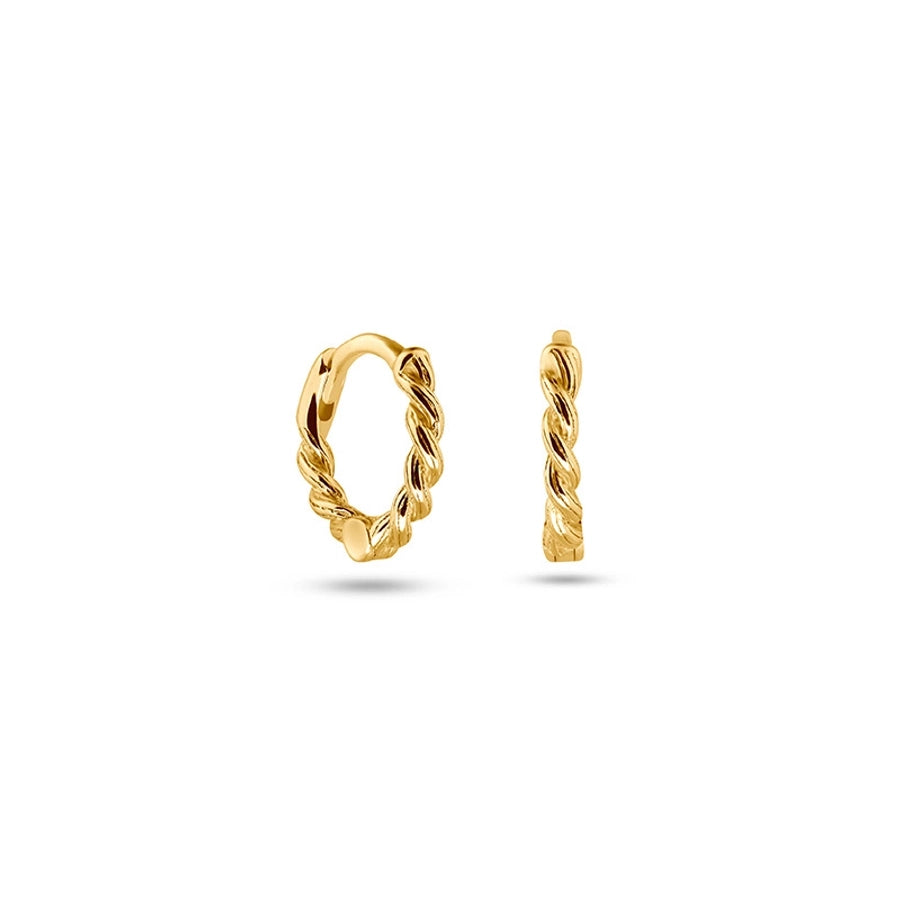 1 Pair Casual Simple Style Solid Color Copper Earrings