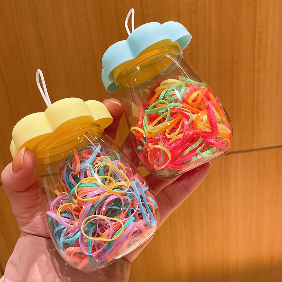 simple style colorful flower plastic polishing rubber band 1 piece