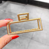 butterfly metal geometric hollow hair clip