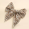 spring new cotton print hairpin children girl bow ponytail hairpin