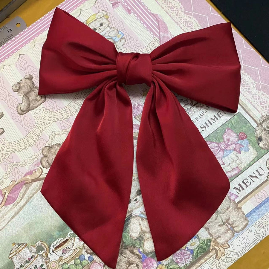 sweet bow knot cloth hair clip