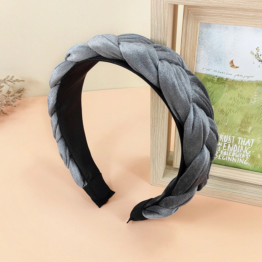 fashion solid color velvet hair band 1 piece