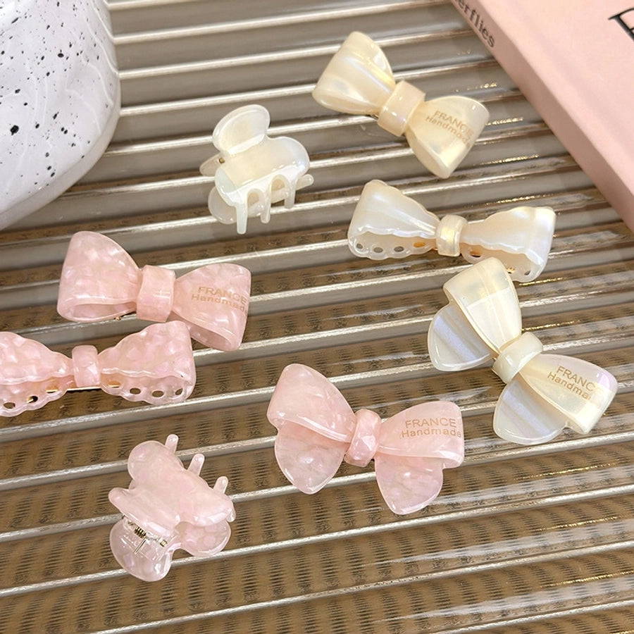 Women's Sweet Simple Style Bow Knot Acetic acid sheets Hair Clip Hair Claws