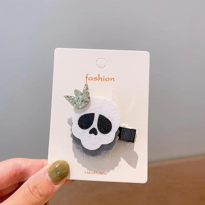 Halloween Cool Style Girl'S Pumpkin Cat Ghost Felt Hair Clip