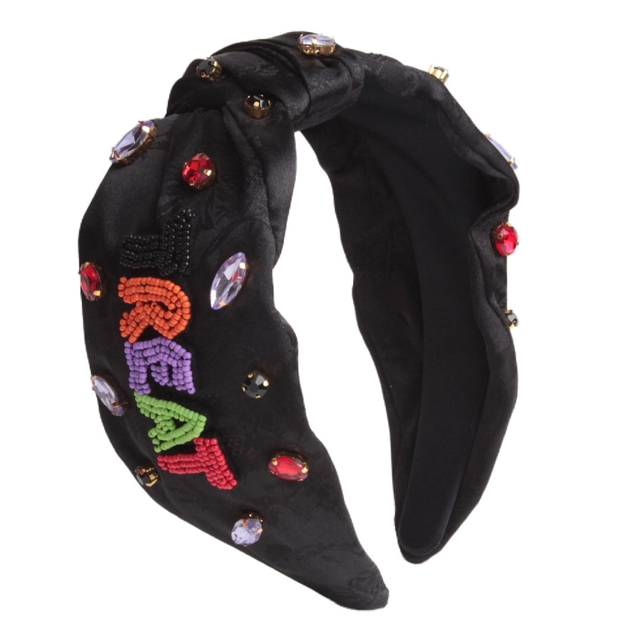 Women's Modern Style Korean Style Letter Cloth Inlay Rhinestones Hair Band