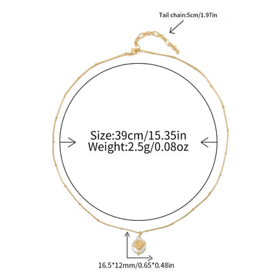 Casual Cute Commute Irregular natural stone Copper Beaded Chain Necklace In Bulk