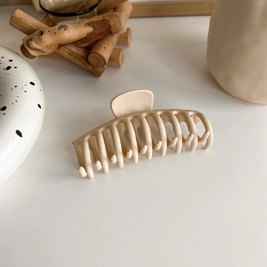 new milk tea coffee color clip elegant temperament hairpin simple hair accessories