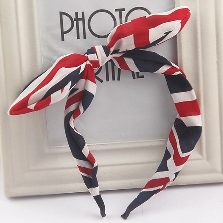 floral bowknot  fashion polka dot rabbit headband