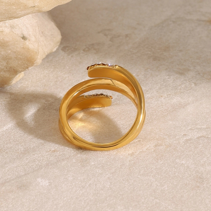 Jewelry Casual Simple Style Irregular 304 Stainless Steel Open Rings