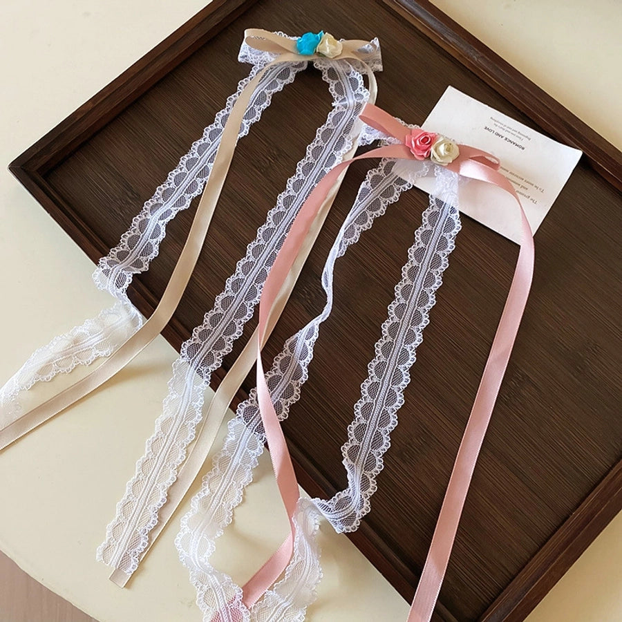 Women's Sweet Bow Knot Cloth Hair Clip