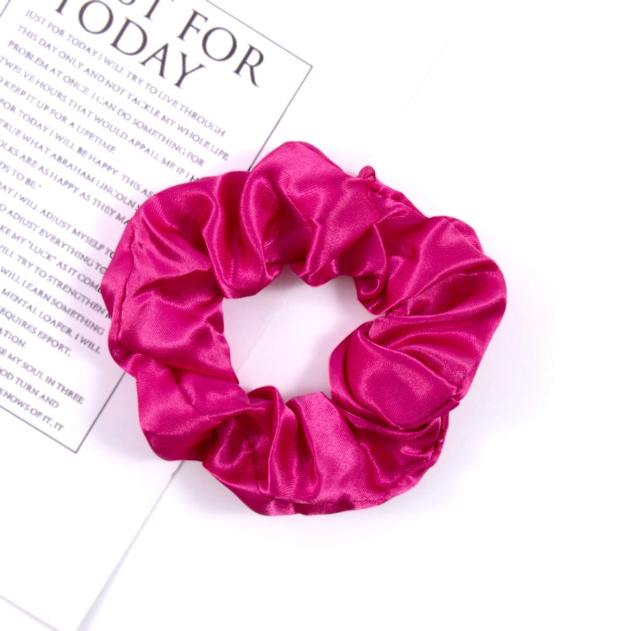 simple style solid color cloth hair tie