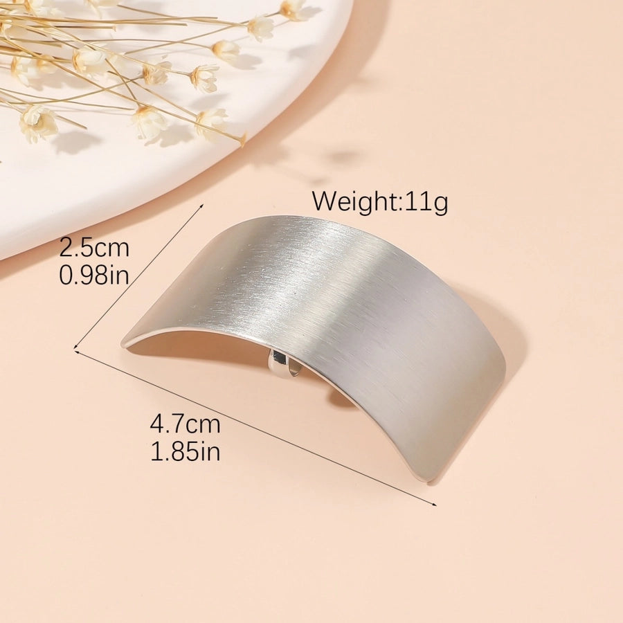 Women's Simple Style Rectangle Alloy Plating Hair Clip