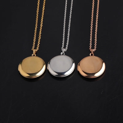 Jewelry IG Style Modern Style Classic Style Round 304 Stainless Steel Plating Pendant Necklace