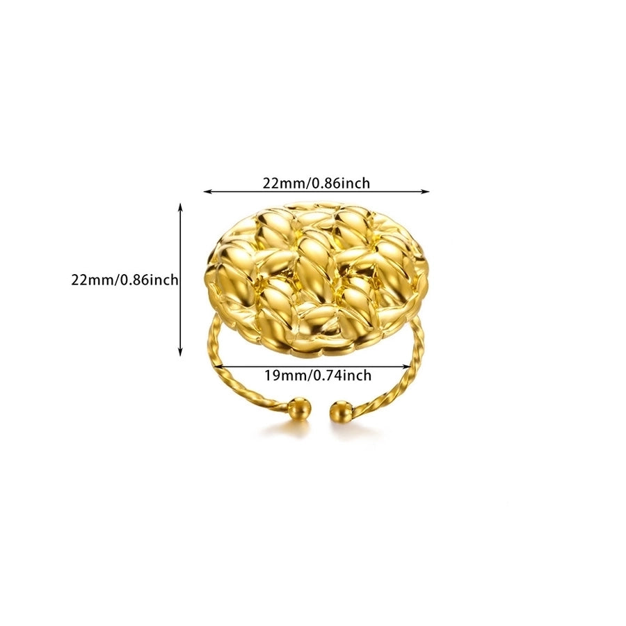 Jewelry Casual Vintage Style Streetwear Cross 304 Stainless Steel 18K Gold Plated Open Rings