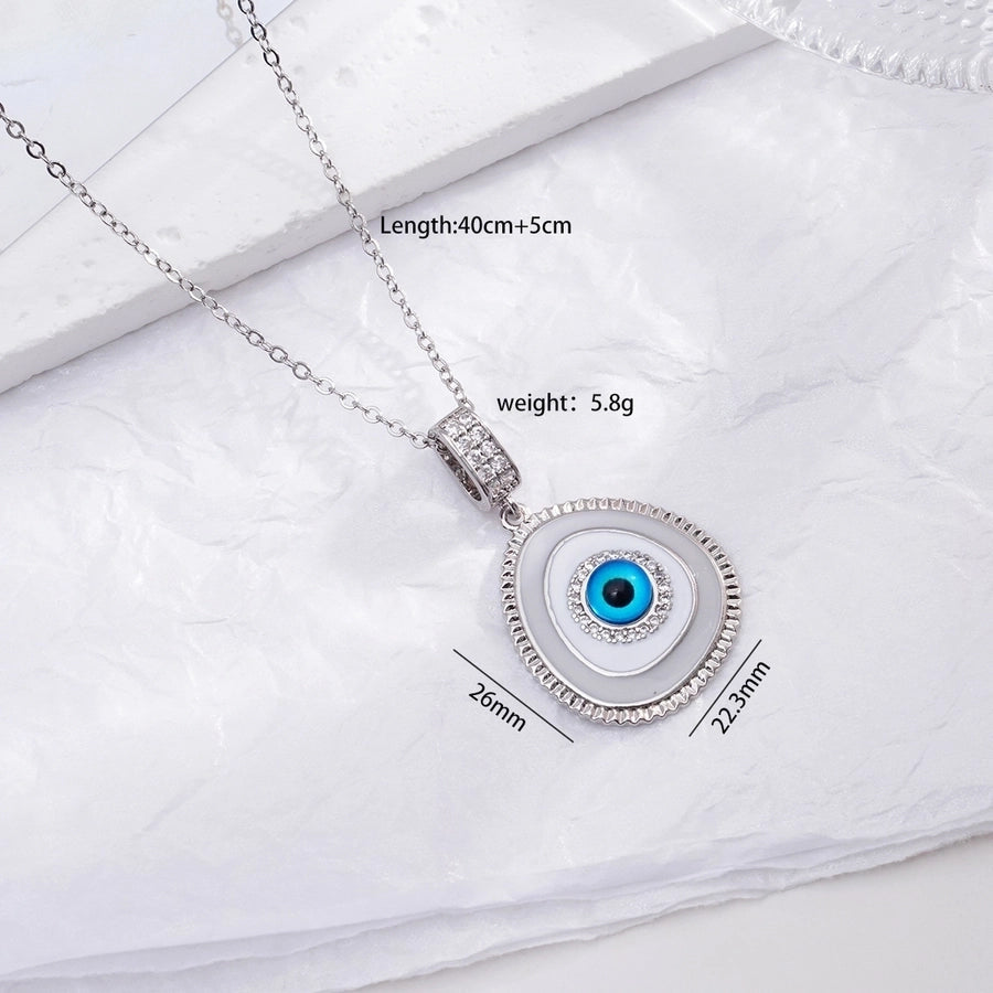 Jewelry Lady Sexy Eye 304 Stainless Steel Copper Pendant Necklace