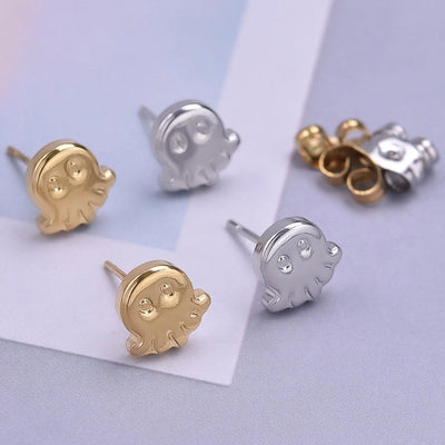 1 Pair Basic Simple Style Jellyfish Plating 304 Stainless Steel Ear Studs