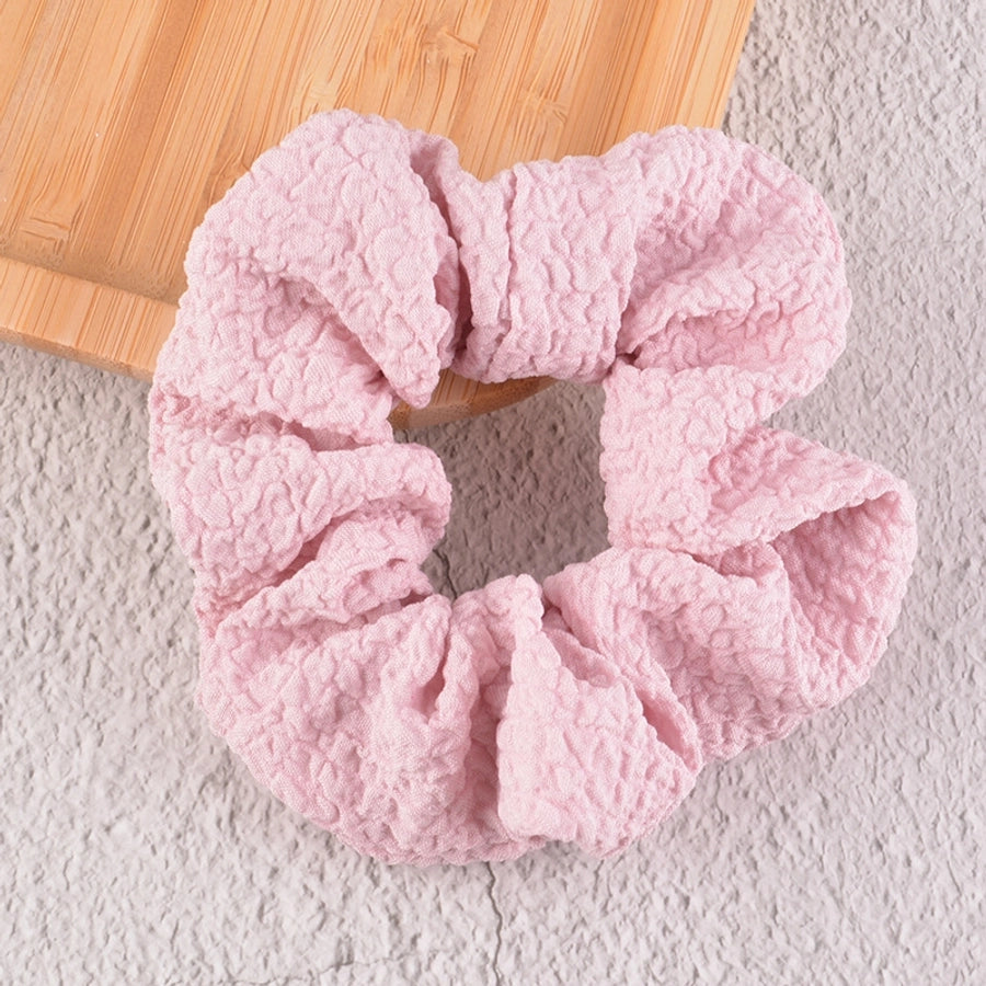 korean simple mesh daisy hair scrunchies