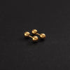 1 Pair Simple Style Round 304 Stainless Steel 18K Gold Plated Ear Studs