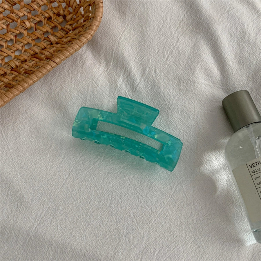 fashion color block acetic acid sheets hair claws 1 piece