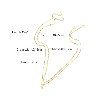 Jewelry Casual Business Classic Style Letter 201 Stainless Steel 304 Stainless Steel Pendant Necklace
