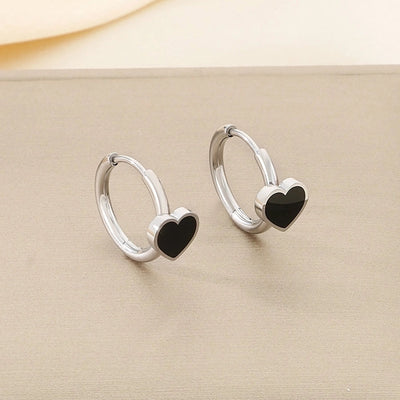 1 Pair Vintage Style Square Heart Shape Hollow Out Inlay 304 Stainless Steel Pearl Zircon 18K Gold Plated Earrings